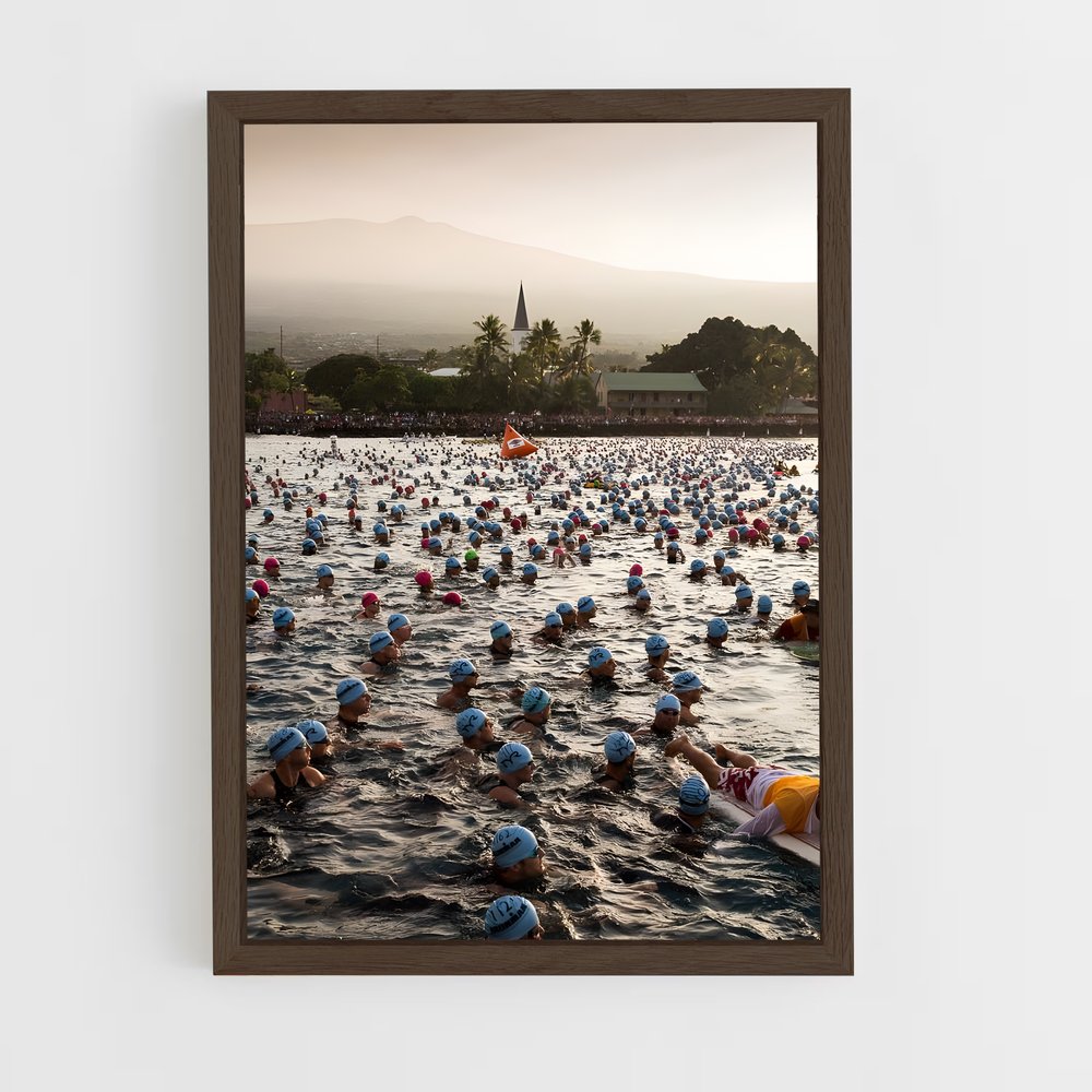 Poster Triathlon au Crépuscule – affiche Athlétisme (vue 5)